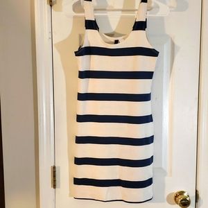 Divided by H&M blue and white striped dress.